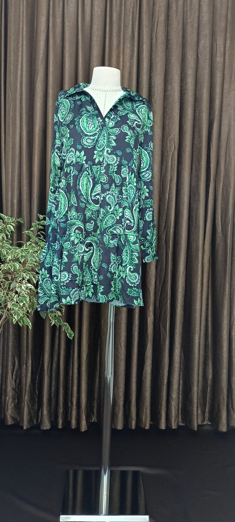 yazlık yeşil elbise